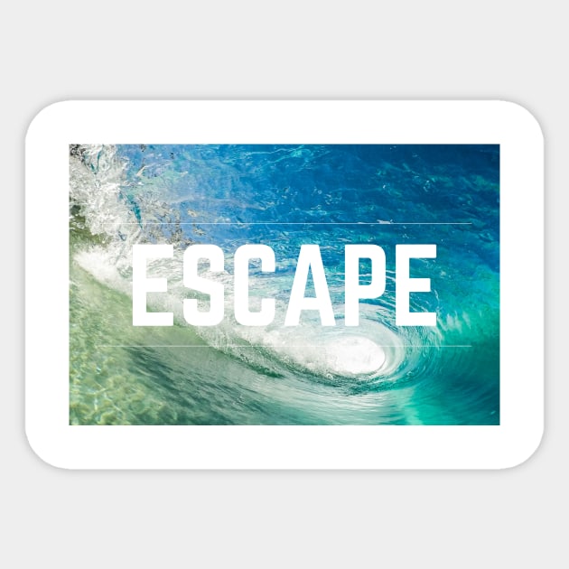 Escape Tidal Wave Sticker by EvoTs